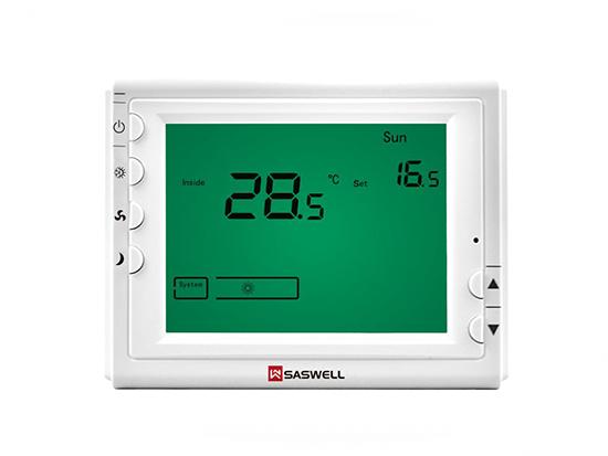 Programmable fan coil thermostat