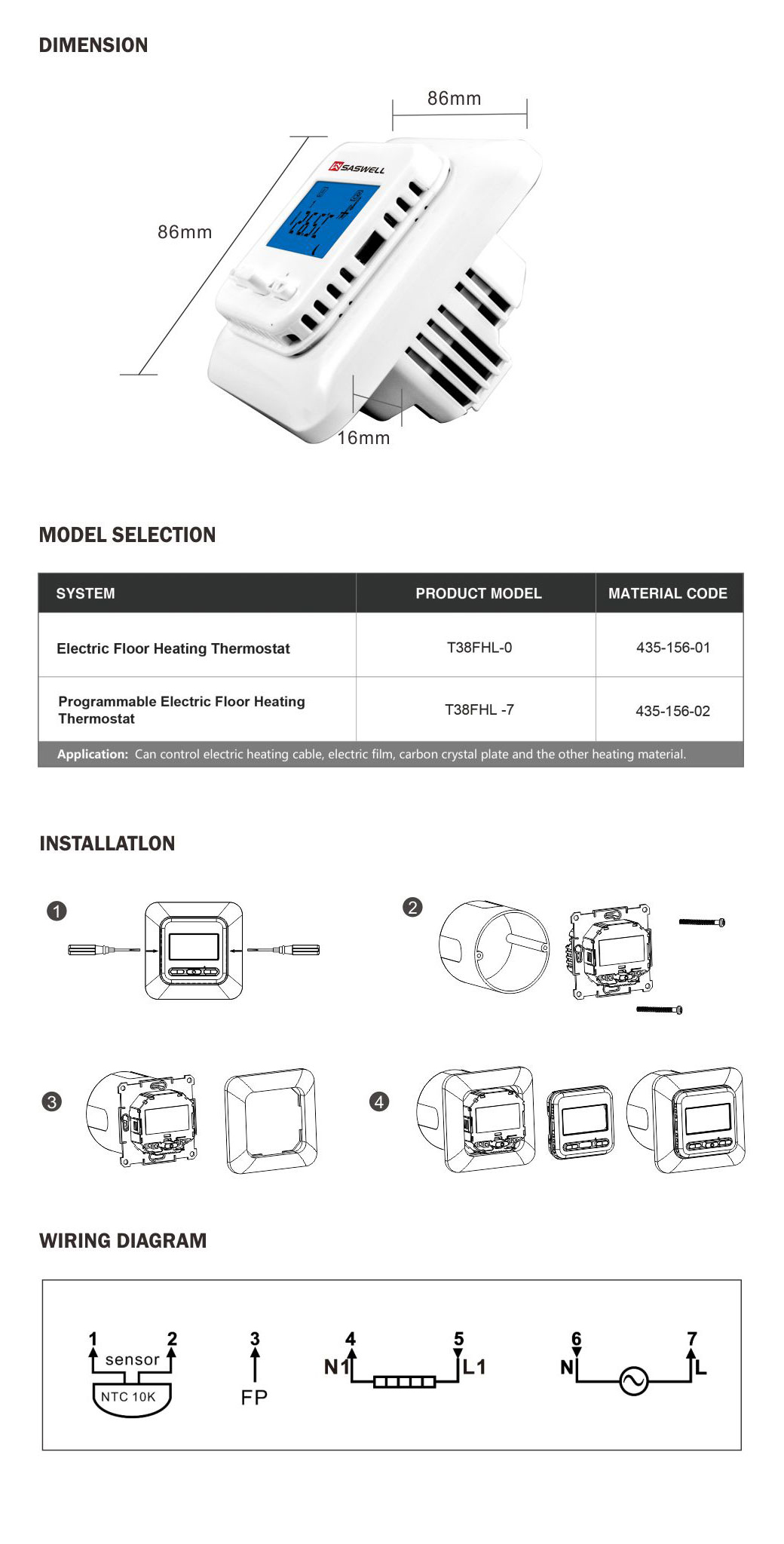 Electric Floor Heating Control