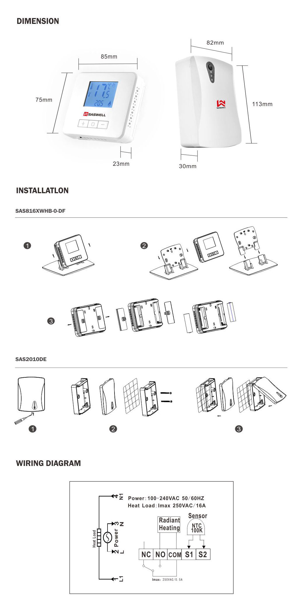 Wireless Room Thermostat