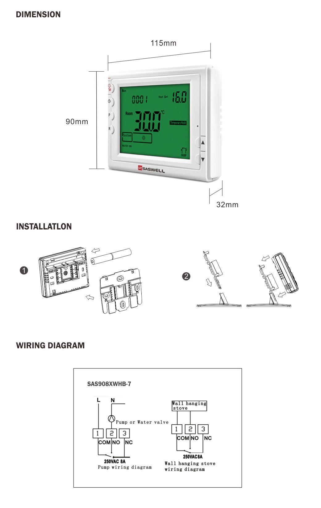 Wi-Fi 7-Day Programmable Thermostat