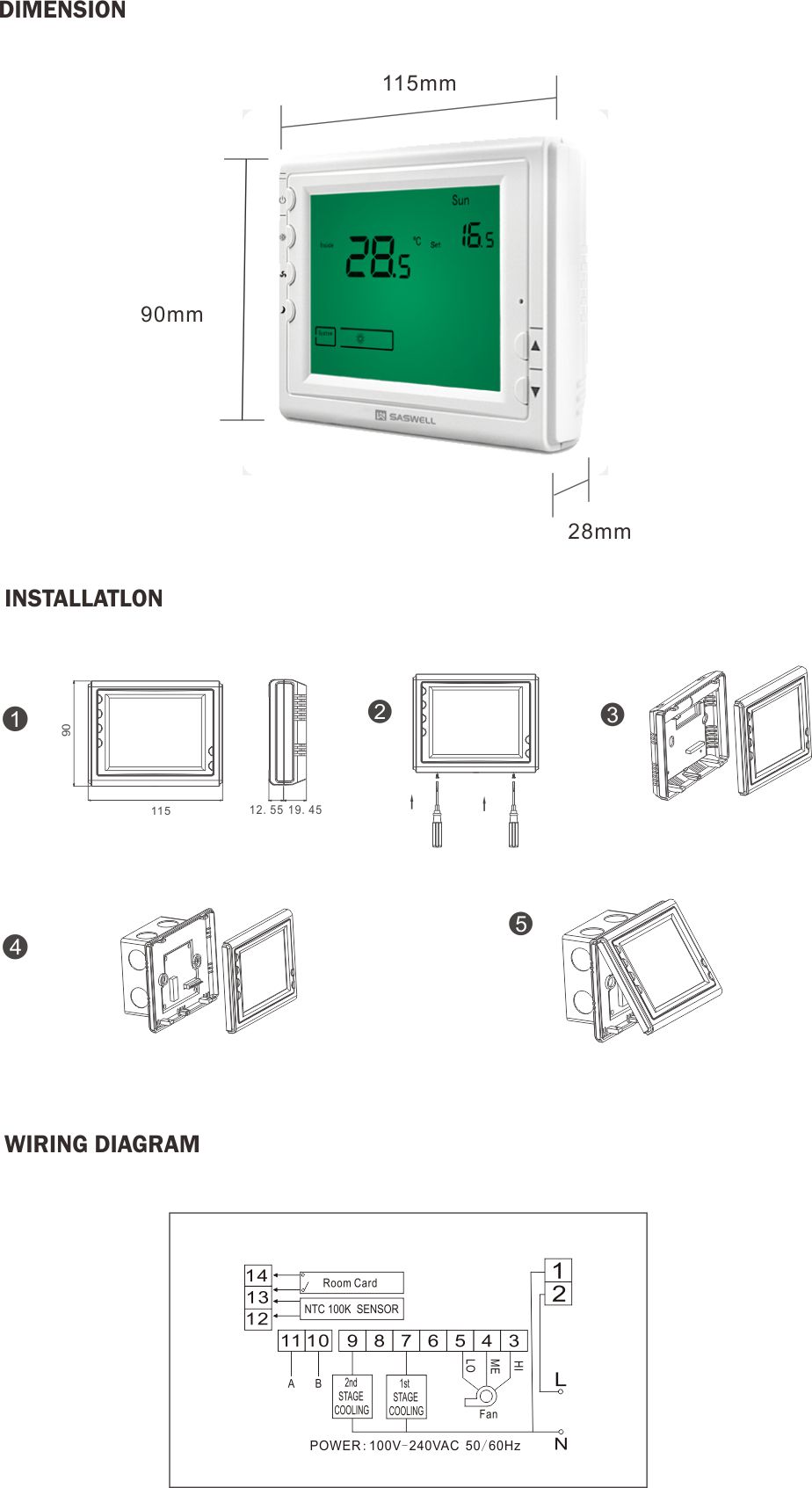 air conditioner with thermostat