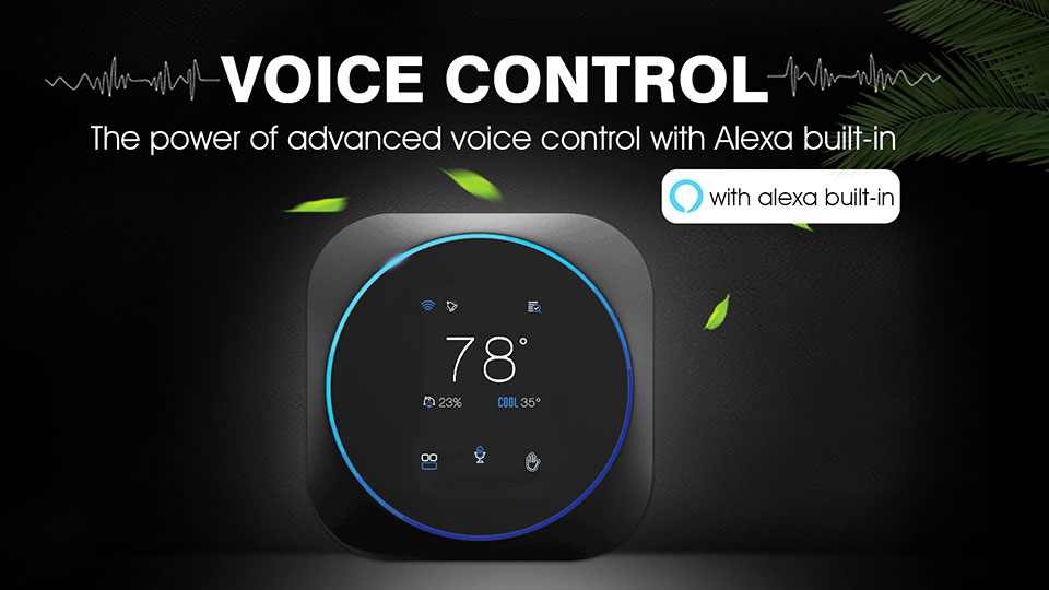 WIFI Alexa-enabled thermostat with sensor