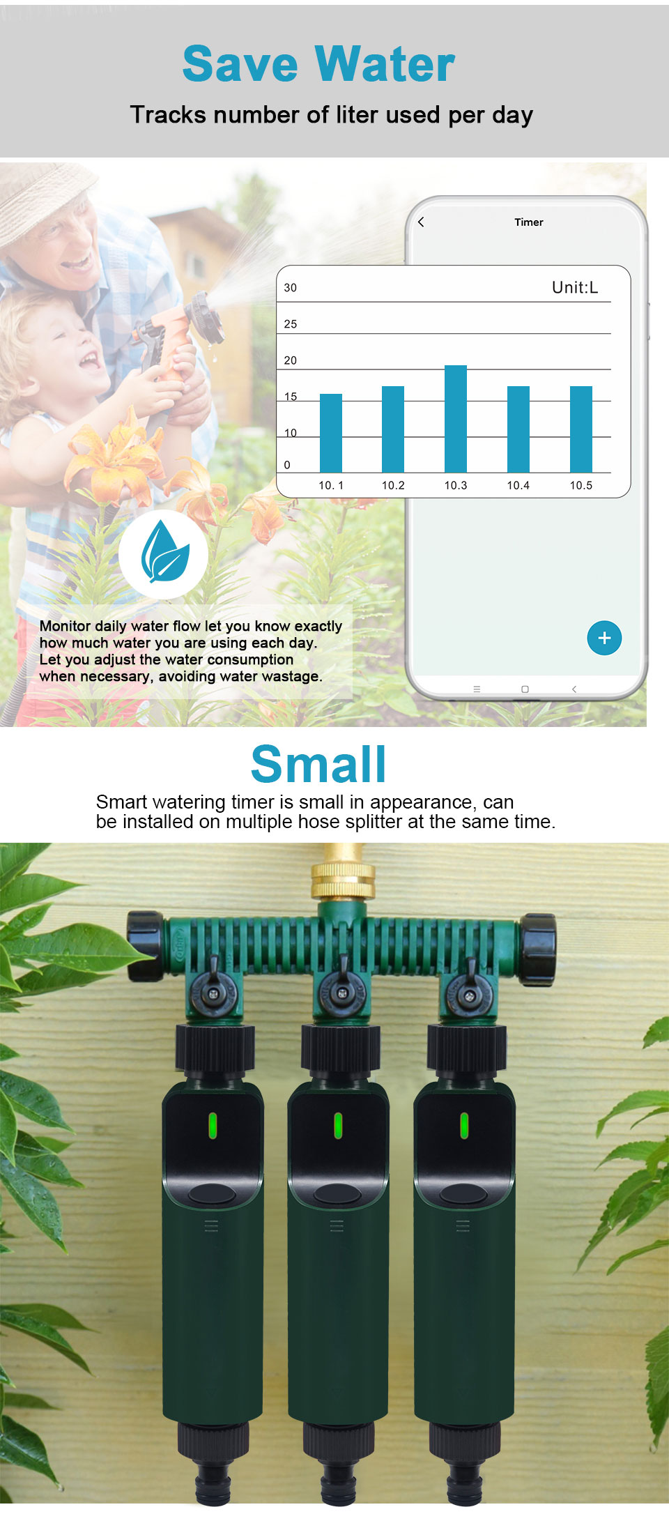 Smart irrigation,Wifi water timer SAS980SWT-7-Z01