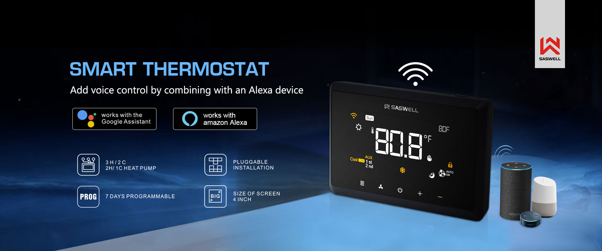 Electric floor heating thermostat