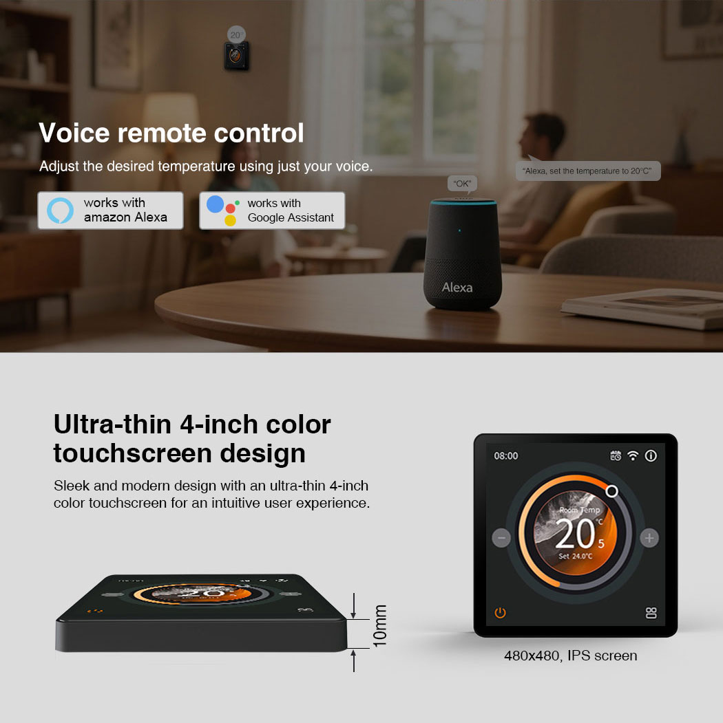 Smart WiFi Underfloor Heating Thermostat 