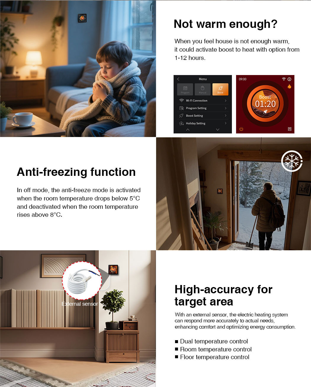 Electric heating control