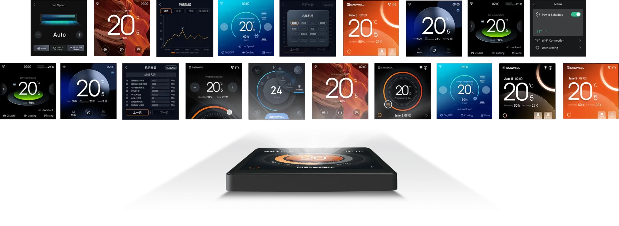 SASWELL Color Screen Controller Flexible Customization Diagram