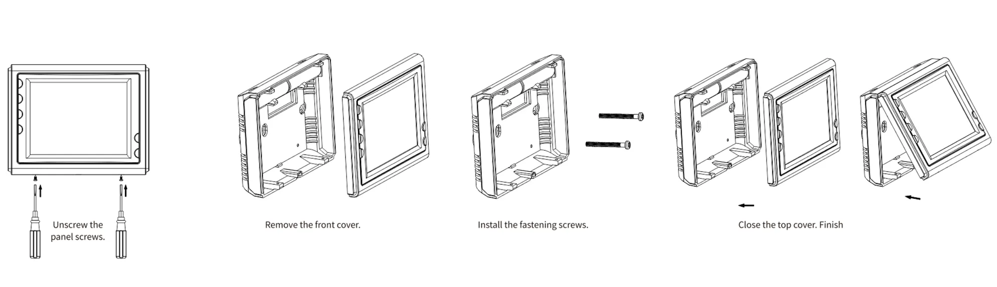 Modbus RTU Thermostat SAS908MTW Installation Diagram