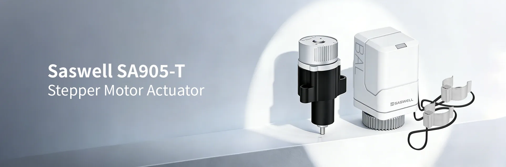 Stepper motor actuator used for precise underfloor heating control.