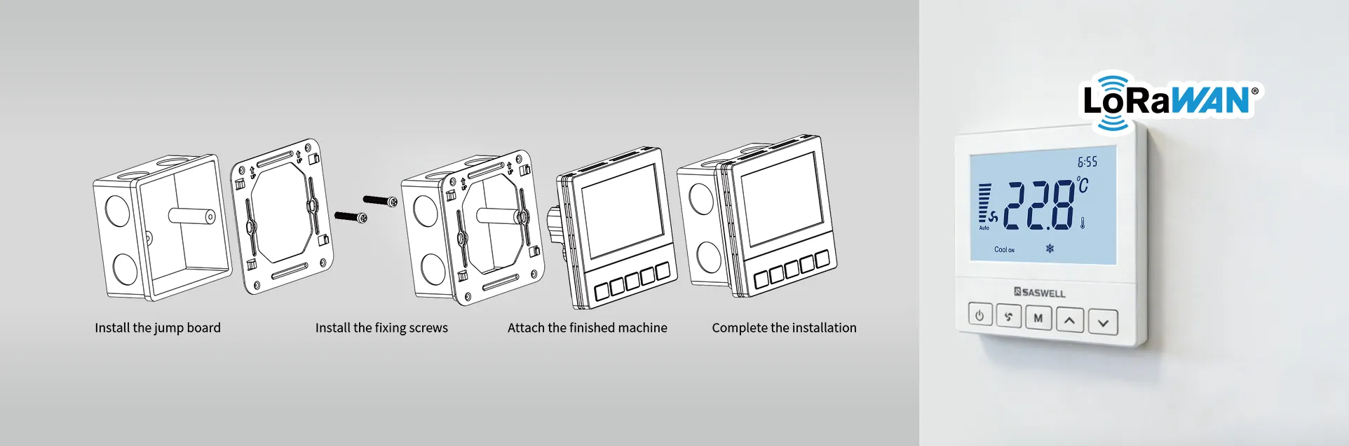 Quick Installation of Wireless FCU Thermostat
