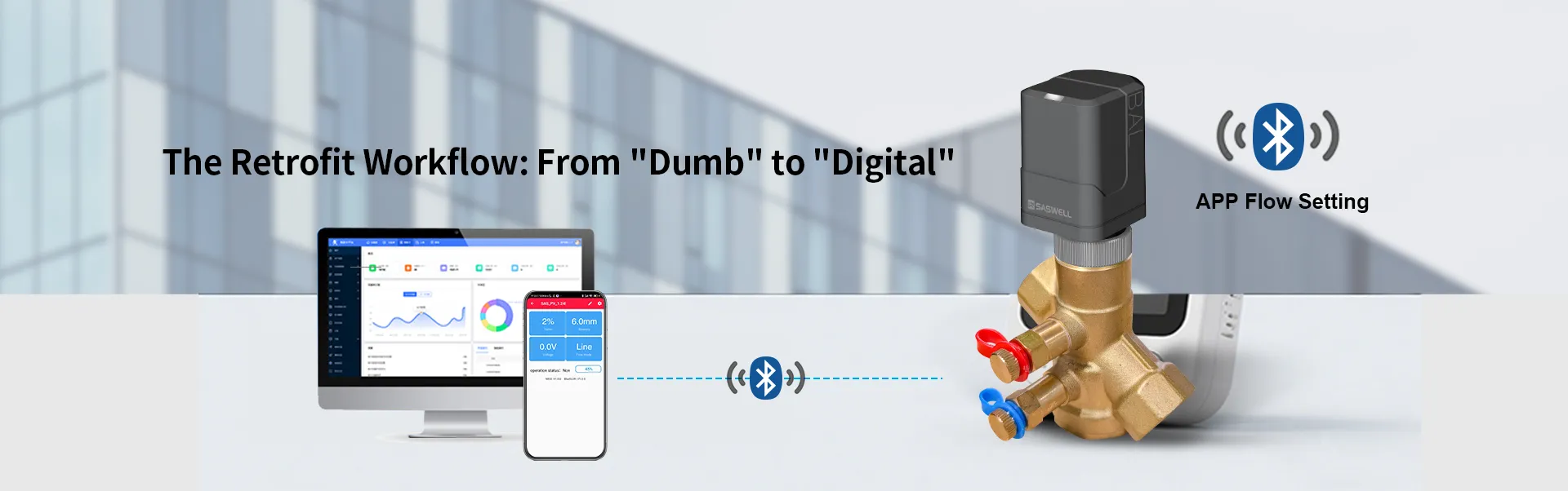 Visualization dashboard of HVAC data in building management systems