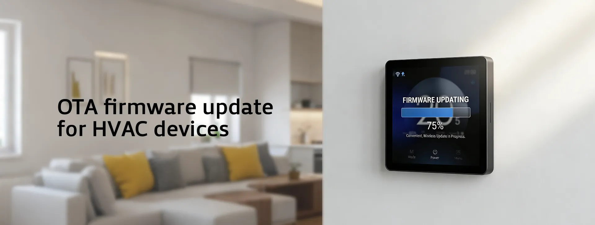OTA firmware update for HVAC devices