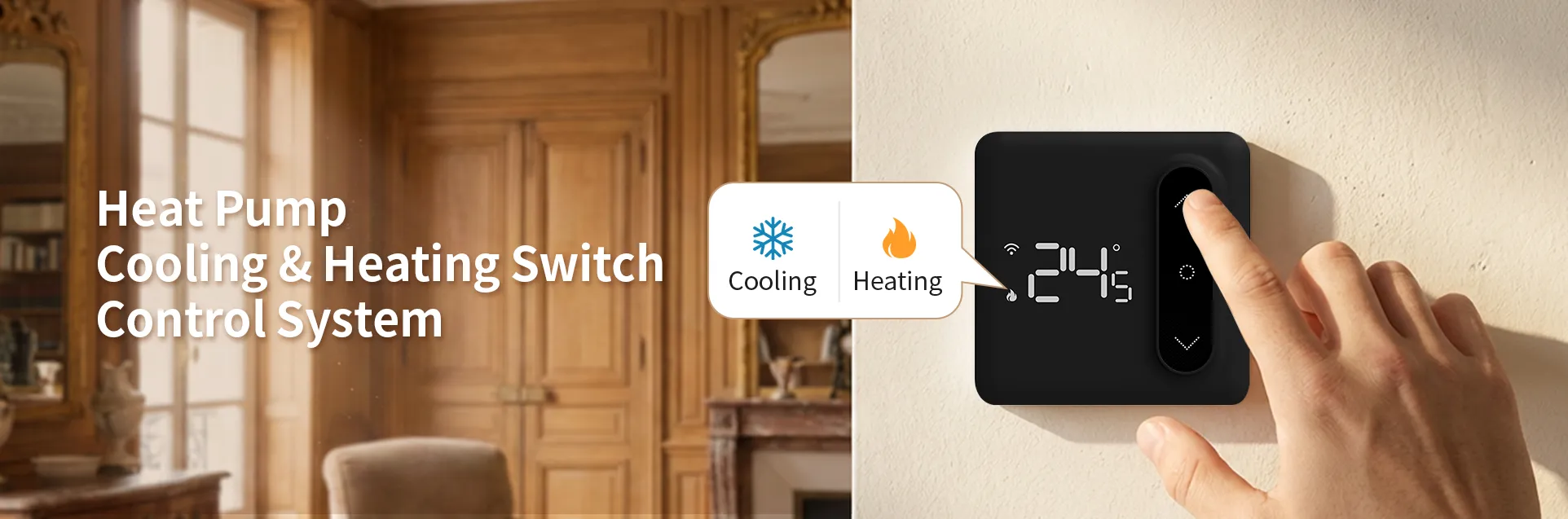 easy heat pump cooling retrofit without extra wiring