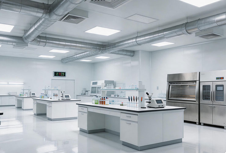 Precision VAV environmental control system for industrial cleanroom applications