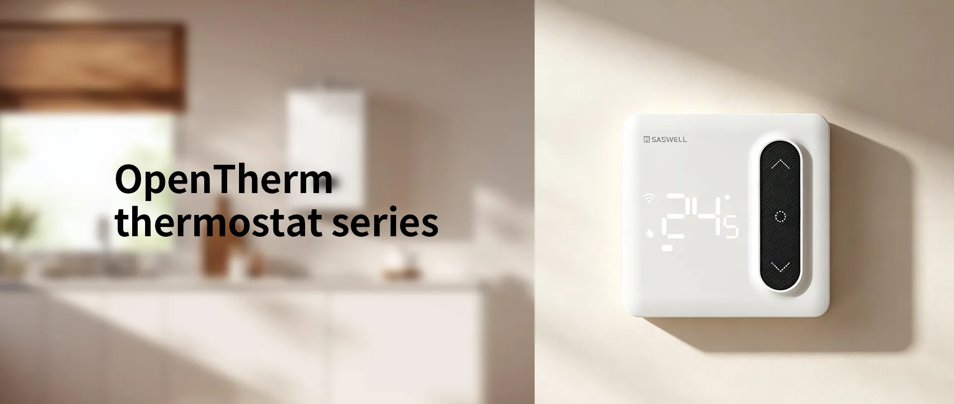Saswell OpenTherm thermostat series for Boiler Plus compliance