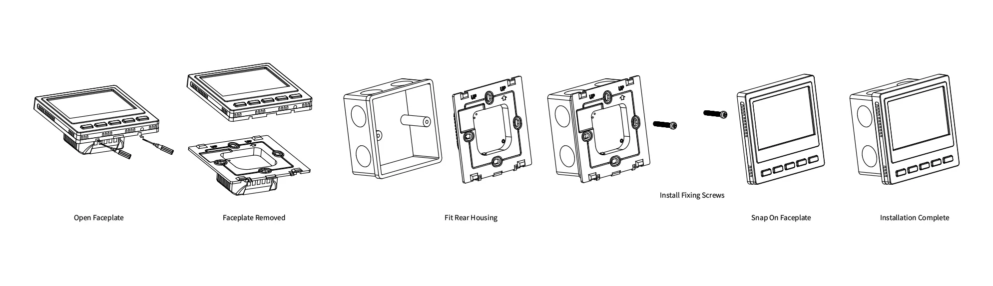 SAS961WHL wall mounting installation steps diagram