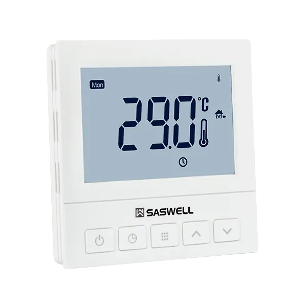 SAS920WHL field-proven programmable hydronic thermostat left side view