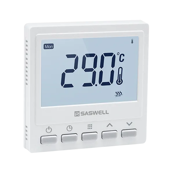 SAS961WHL soft-touch hydronic thermostat left side view