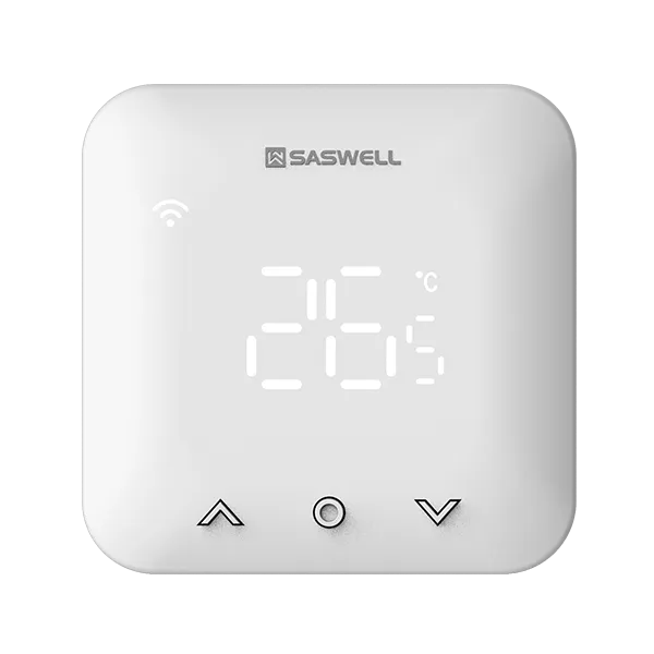 Front view of master controller for SAS931WCH wired multi-zone hydronic thermostat