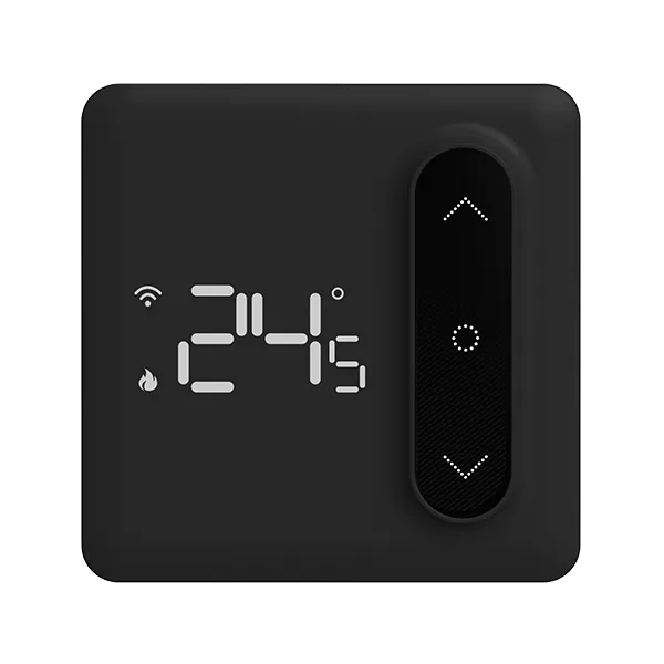 Front view of thermostat for SAS936BWCHB wireless multi-zone hydronic thermostat