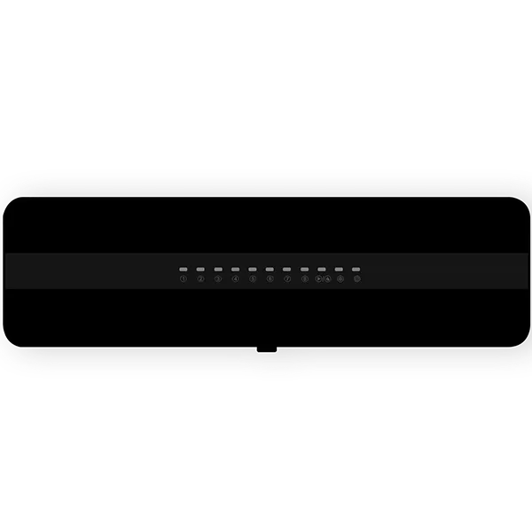 Front view of SCU217 8-zone cascading wireless wiring center
