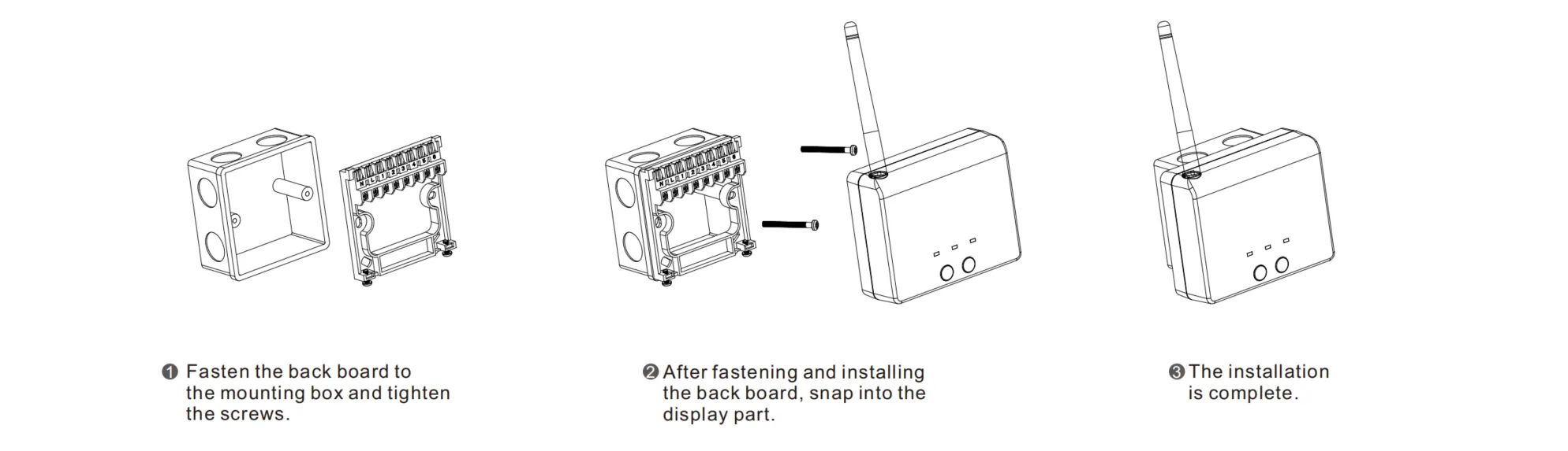 Installation guide for SAS2016DE2 dual channel wireless receiver for boiler control