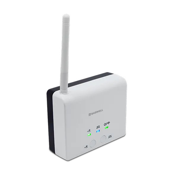Right side view of SAS2016DE2 dual channel wireless receiver for boiler control
