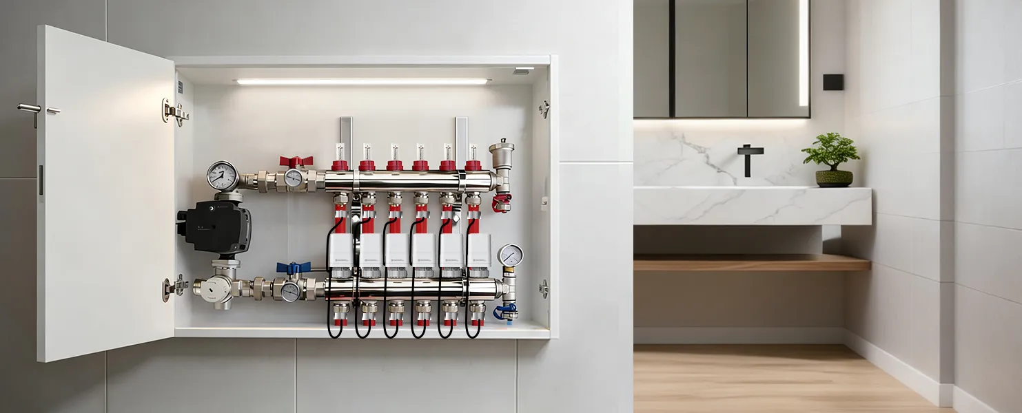 SA905-S fail-safe electric thermal actuator ideal for fan coil and underfloor heating applications