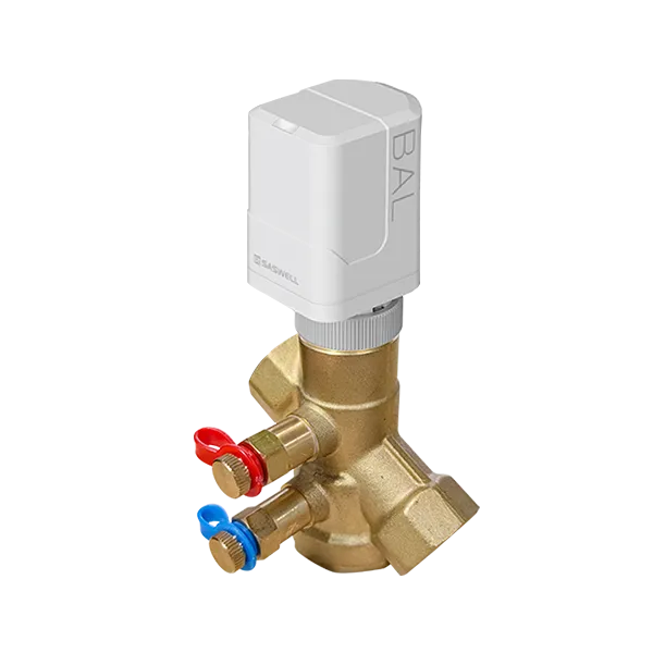 SA905-V 0-10V modulating electric thermal actuator with valve assembly product display