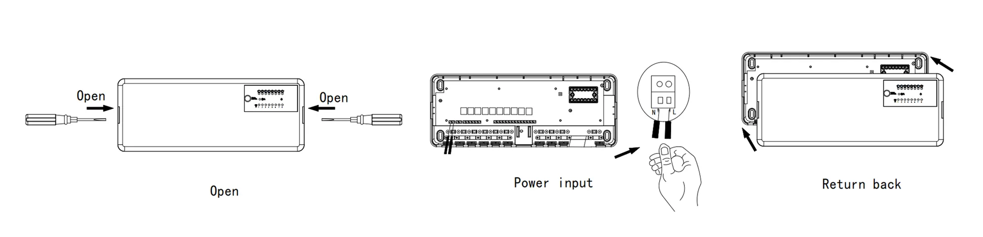 Installation guide for SCU209 8-zone wiring center