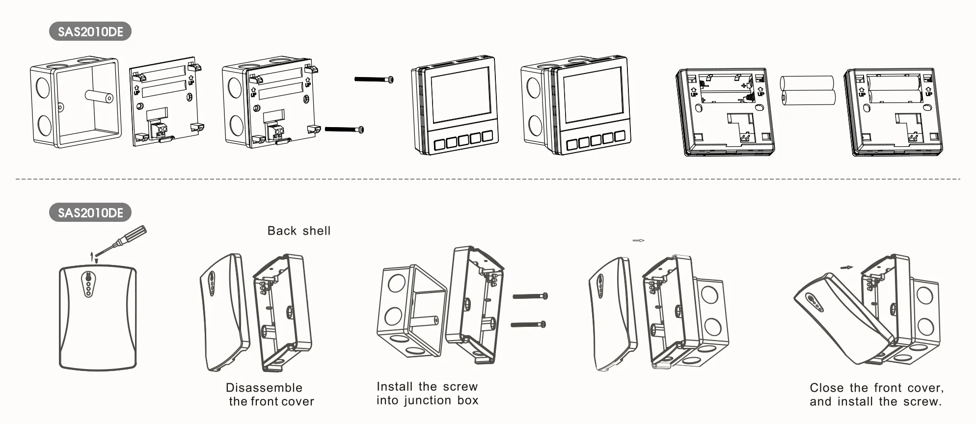 Installation guide for SAS920XWHB Wi-Fi smart boiler thermostat