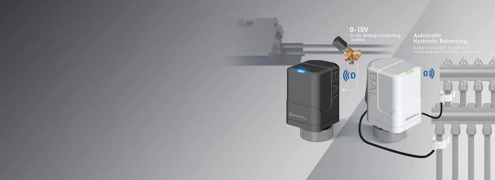 Hydronic balancing solution for residential underfloor heating systems