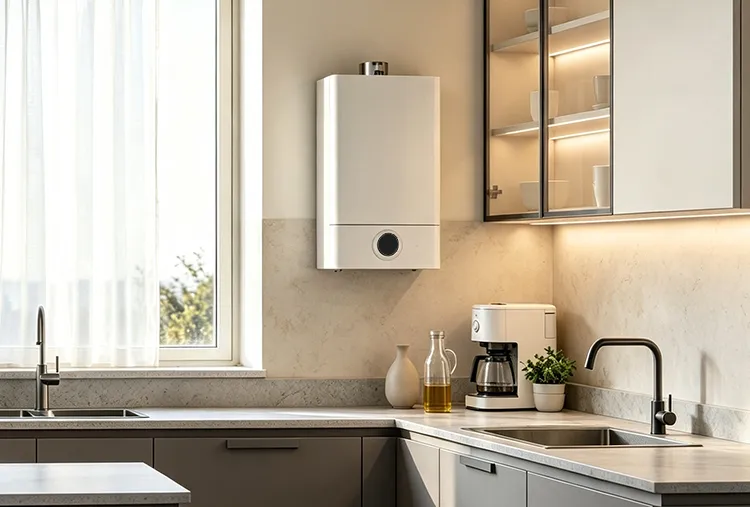 WHB series smart boiler thermostat, OpenTherm modulation compatible, accurate temperature regulation, energy‑saving heating control