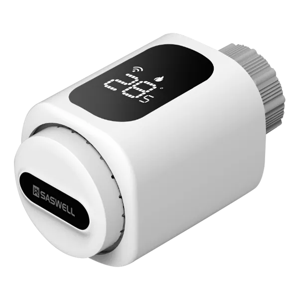 Right side view of SEA889 LoRaWAN smart thermostatic radiator valve