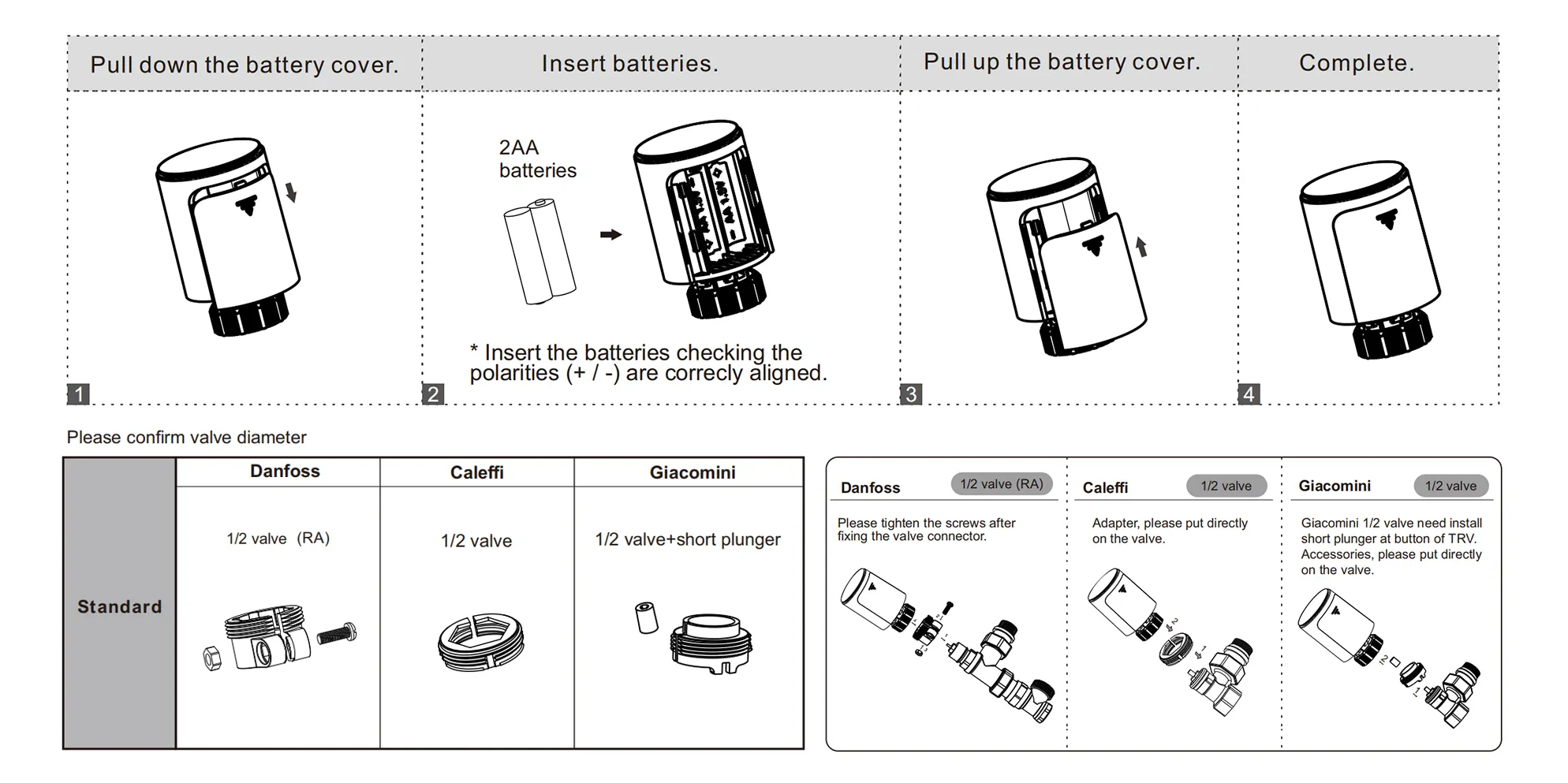 Installation guide for SEA890 no-local-interface smart thermostatic radiator valve