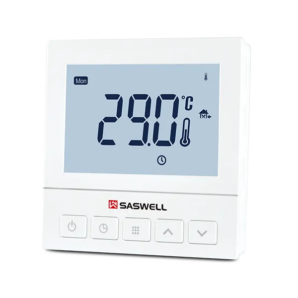 Right side view of SAS920FHL field-proven programmable electric heating thermostat