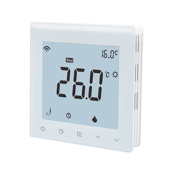 Right side view of SAS922FHL touch-sensitive WiFi electric heating thermostat
