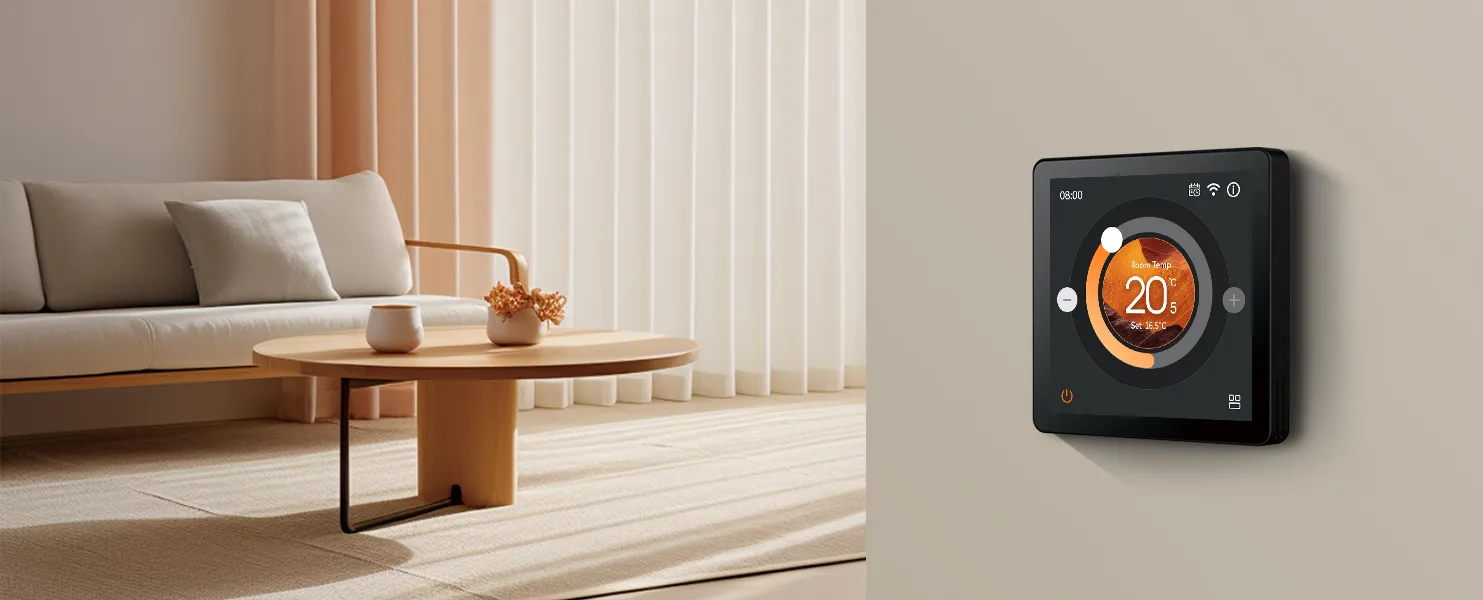 SAS965FHL smart WiFi thermostat for electric floor heating systems