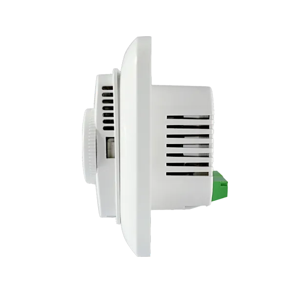 Right side view of T11FHL nonprogrammable floor heating thermostat