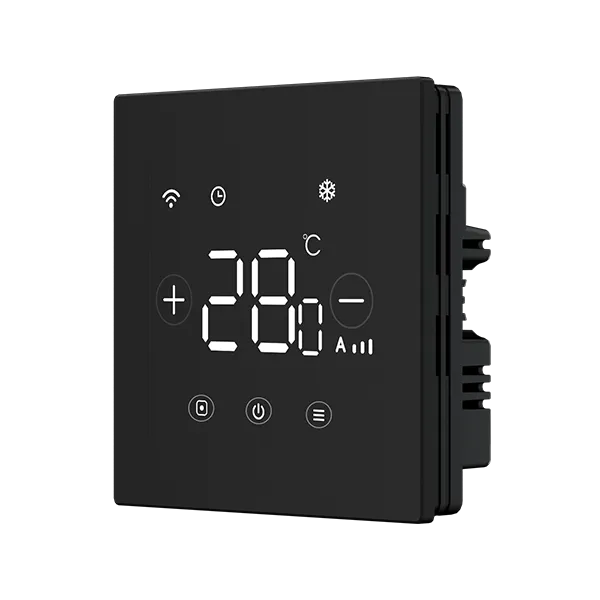 Right side view of SAS922XMTW hotel keycard DX thermostat