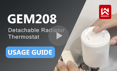  Detachable Radiator Thermostat With Temperature Sensor, can be used alone or connect to a sensor GEM208X
