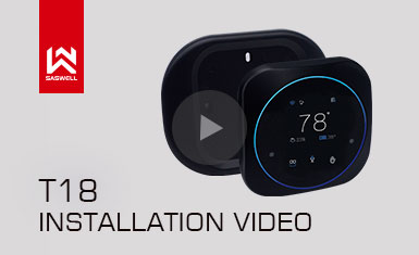 Programmable wifi thermostat,smart wifi thermostat,wifi home thermostat T18UTK-7-WIFI Installation Video